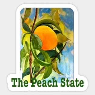 Georgia, The Peach State Sticker